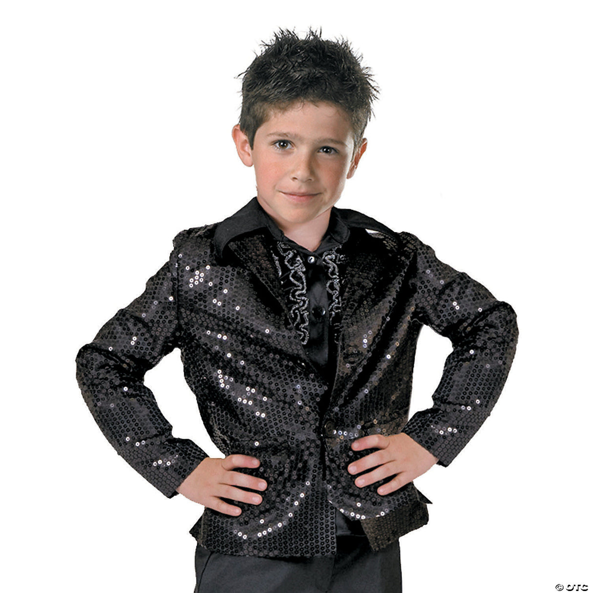 DISCO JACKET CHILD BLACK LARGE