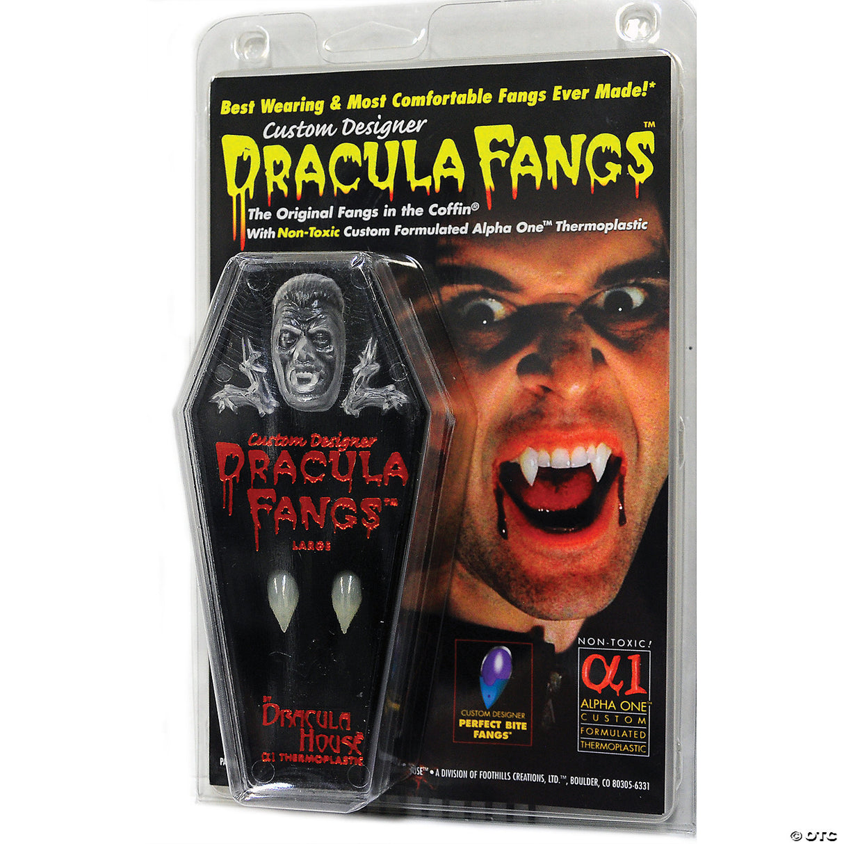 DRACULA FANGS CLAM SHELL XL