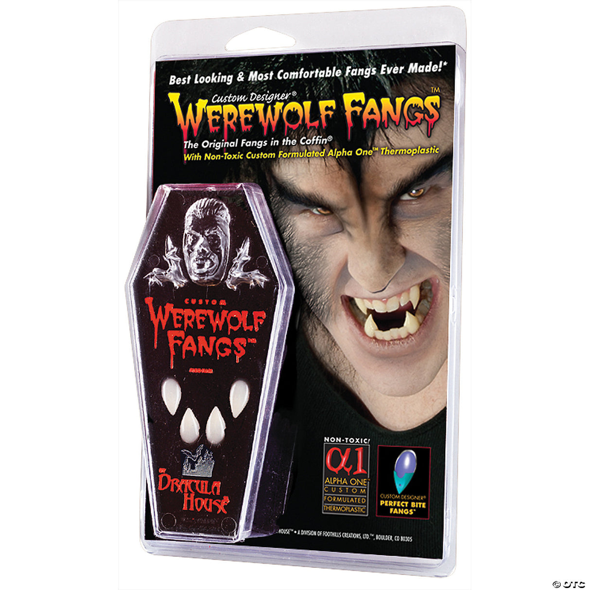 WEREWOLF FANGS CLAMSHELL- LG