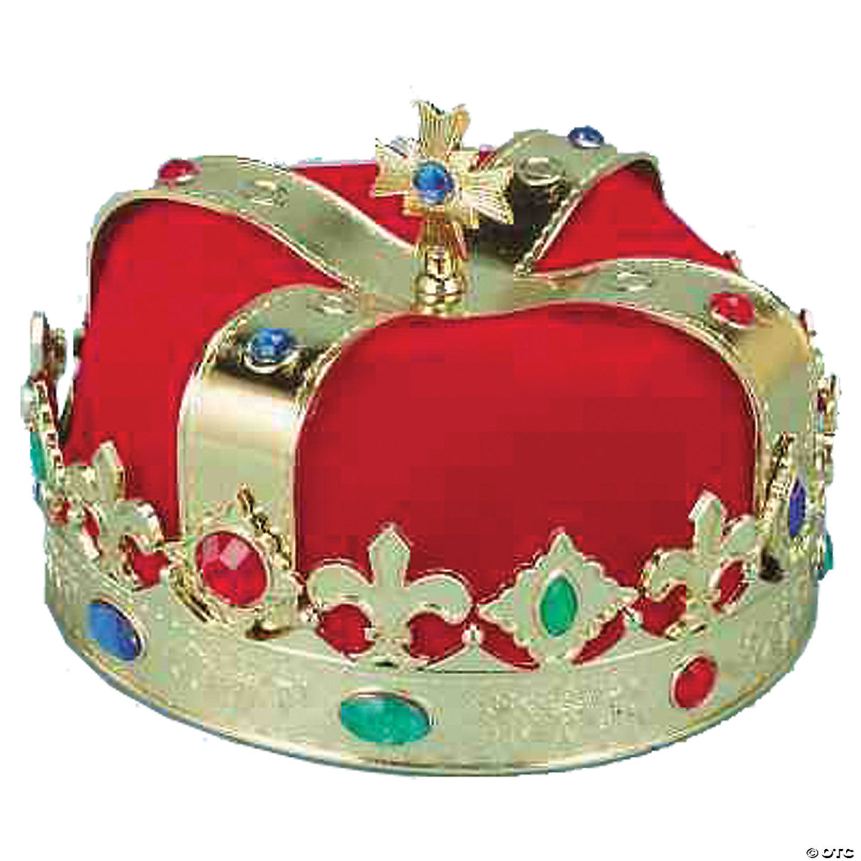 Adults Gold Crown With Stones & Red Turban