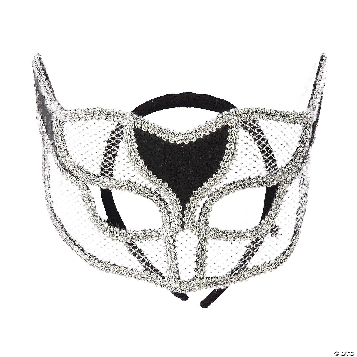 SILVER NETTED MASK