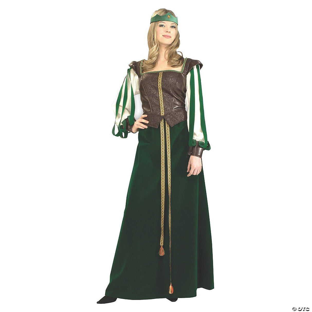 Adult Maid Marion Costume Classic Robin Hood Medieval Halloween Dress Up Outfit