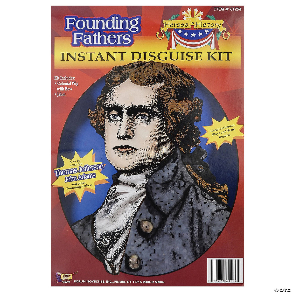 Boy's Thomas Jefferson Kit - Kids Halloween Costume Dress Up Party