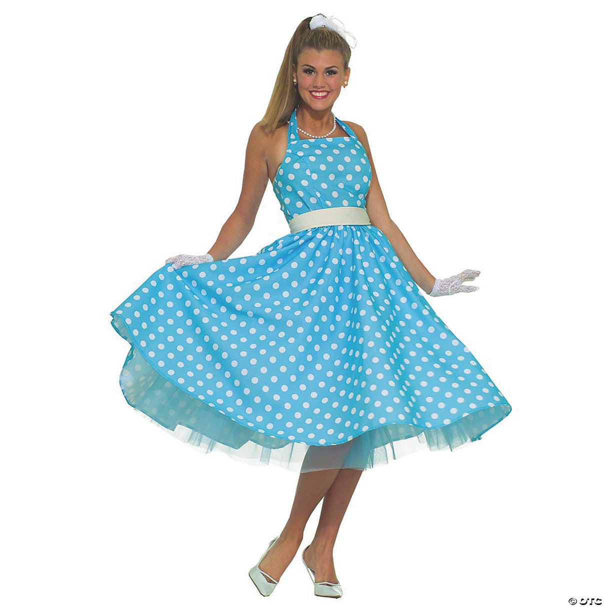 Women’s Summer Daze 50s Dress Costume - Standard - Adult Halloween Costume Cospl