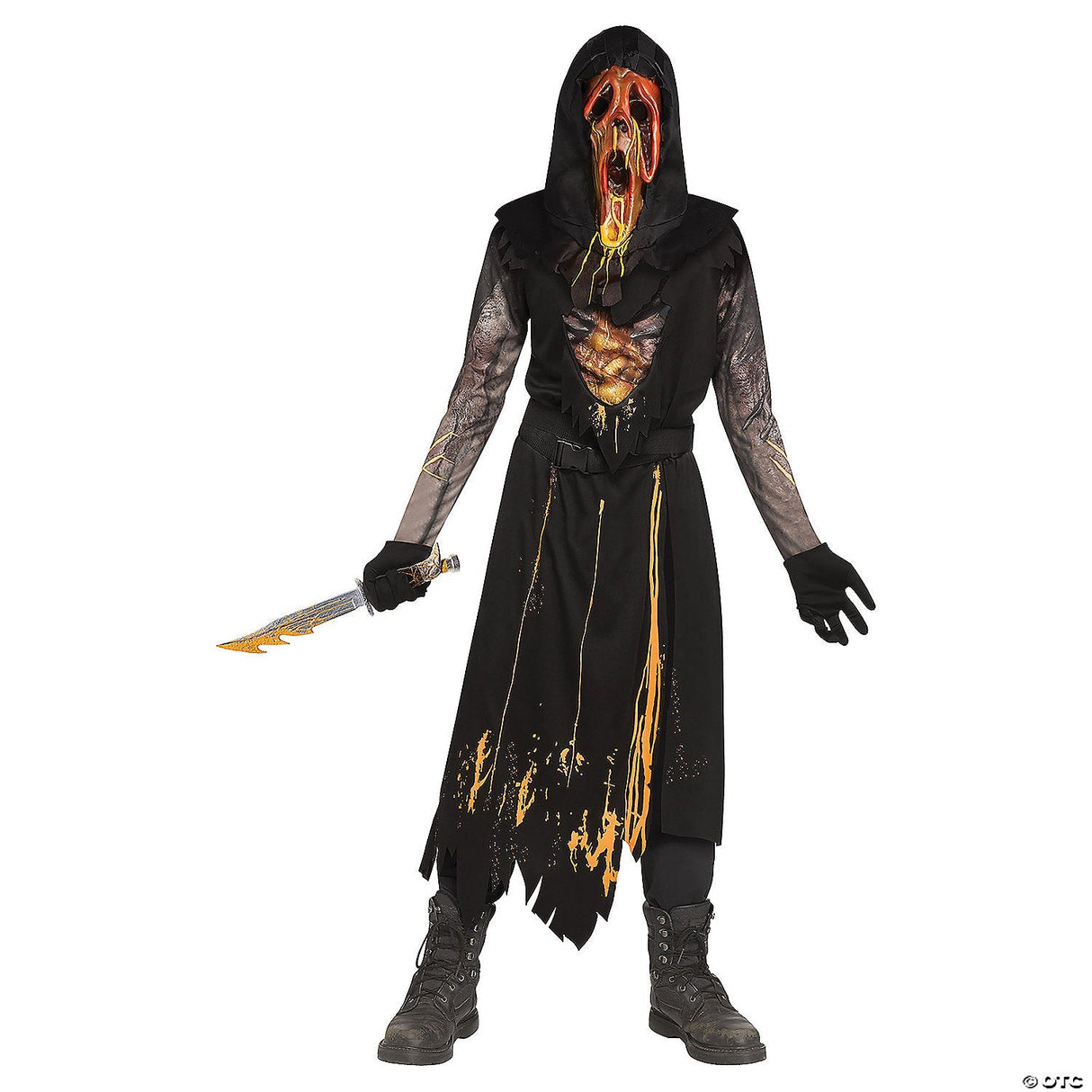 DBD SCORCHED GHOST FACE CHILD-LG - Halloween Costume Cosplay & Party Outfit
