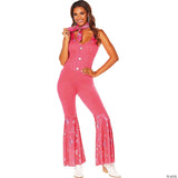 Adults Barbie® Movie Pink Western Barbie Jumpsuit Costume - Medium 8-10