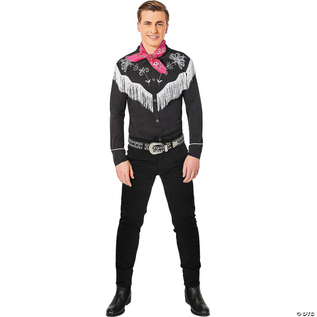 Adults Barbie® Movie Black & White Western Ken® Costume - Medium 38-40