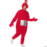 Adults Teletubbies™ Red Po Polyester Jumpsuit Costume - Large 42-44