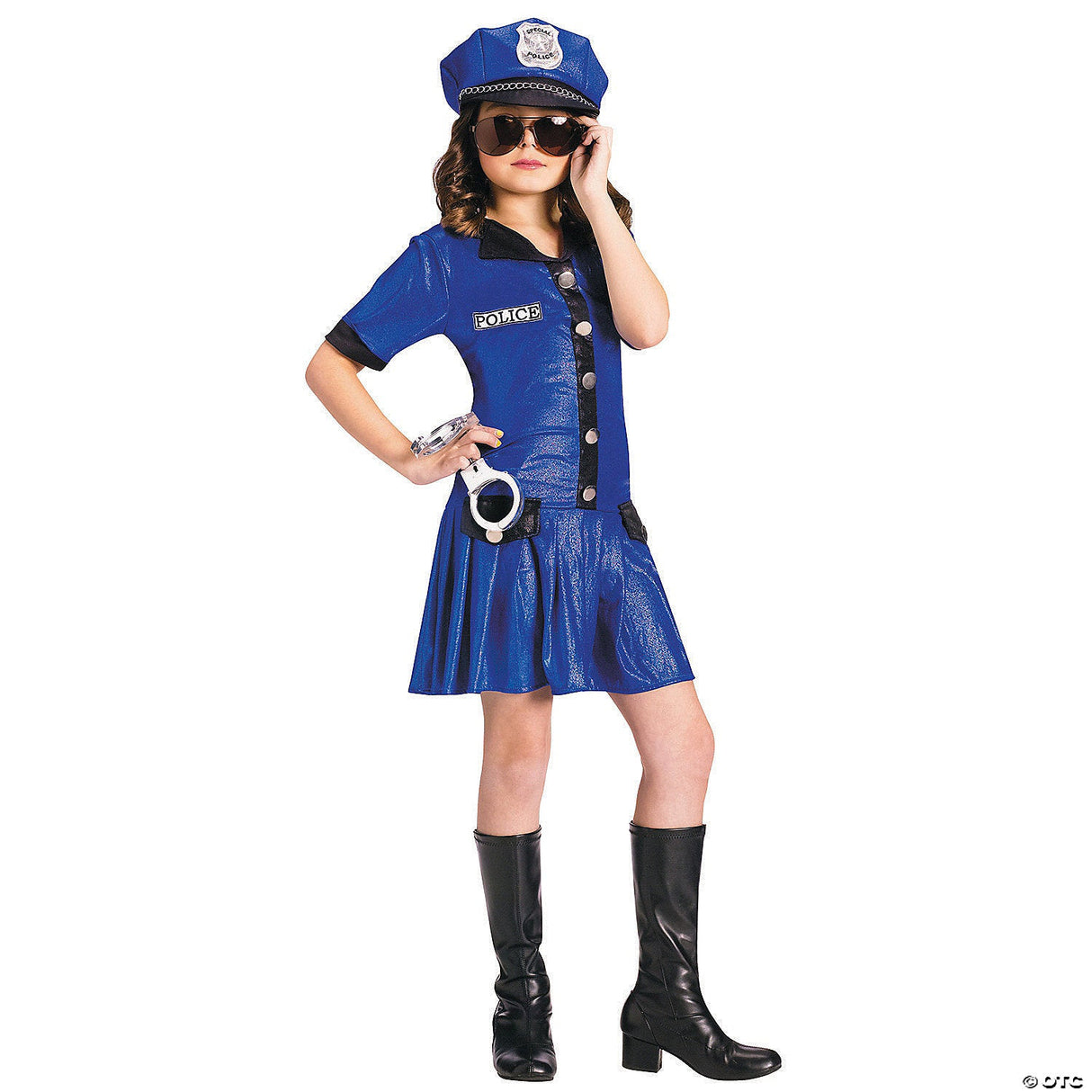 POLICE GIRL CHILD 4-6 - Halloween Costume Dress Up Party Outfit