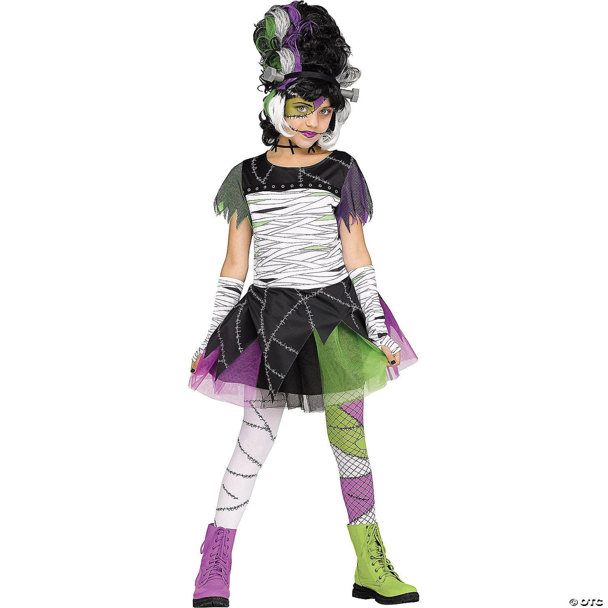 CHILD'S MONSTER BRIDE-XL - Halloween Costume Cosplay & Party Outfit For Kids