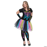 Women's Plus Size Funky Punk Bones Costume - Adult Halloween Costume Cosplay Par