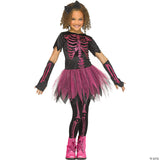 CHILD SKELE-GIRL PINK SM - Halloween Costume Dress Up Party Outfit