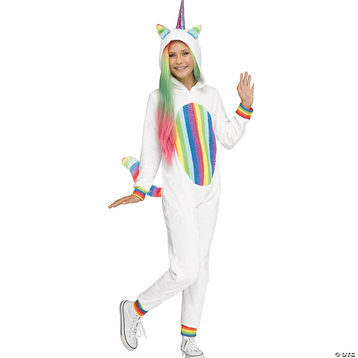 CHILD'S RAINBOW UNICORN-MD - Kids Halloween Costume Cosplay & Party Outfit