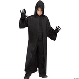 BOY'S HOODED ROBE-BLACK - Kids Halloween Costume Dress Up Party