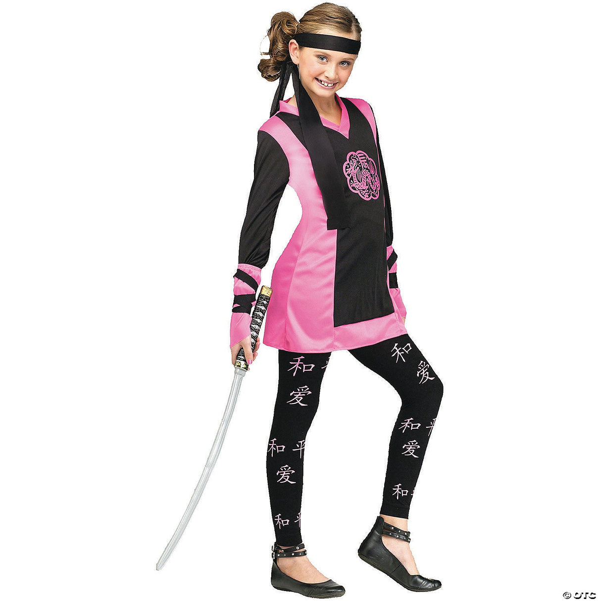 Girl's Dragon Ninja Costume Medium 8-10 – Kids Halloween Cosplay Outfit