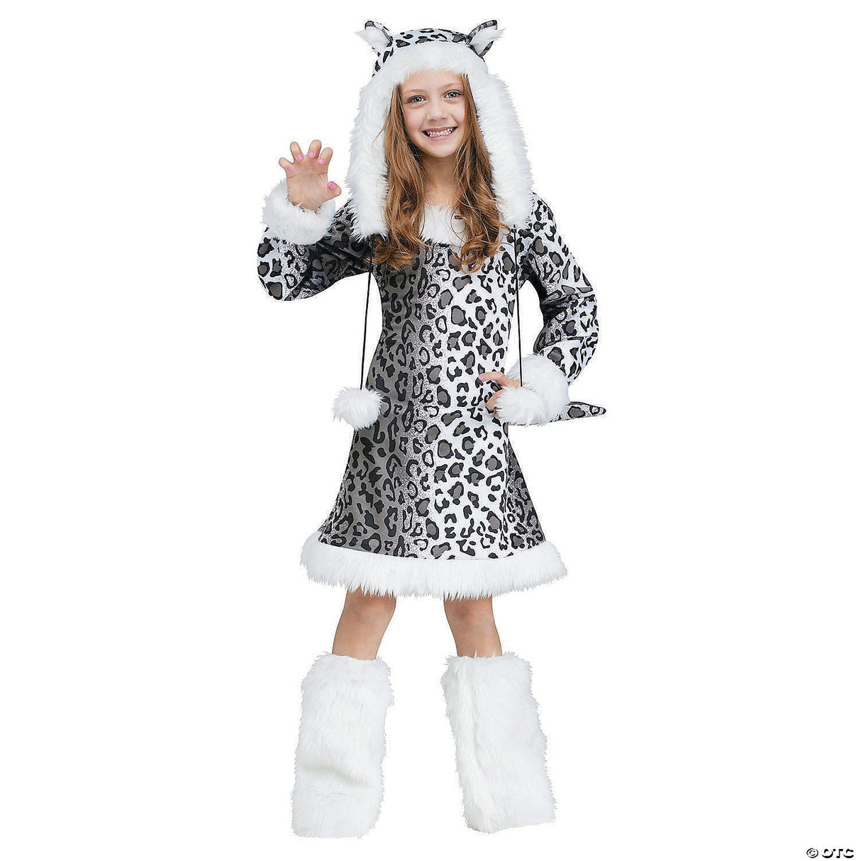 SNOW LEOPARD CHILD 8-10 - Kids Halloween Costume Cosplay & Party Outfit