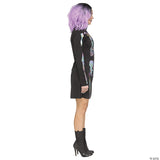 HOLOGRAPHIC SKELETON AD SM/MD - Girls Halloween Costume Cosplay Party Dress Up