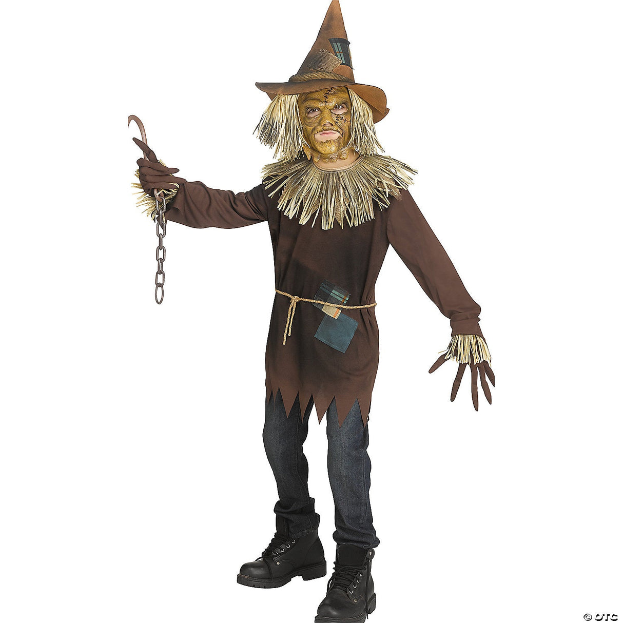 EVIL SCAR-CROW CHLD MD 8-10 - Halloween Costume Cosplay & Party Outfit For Kids