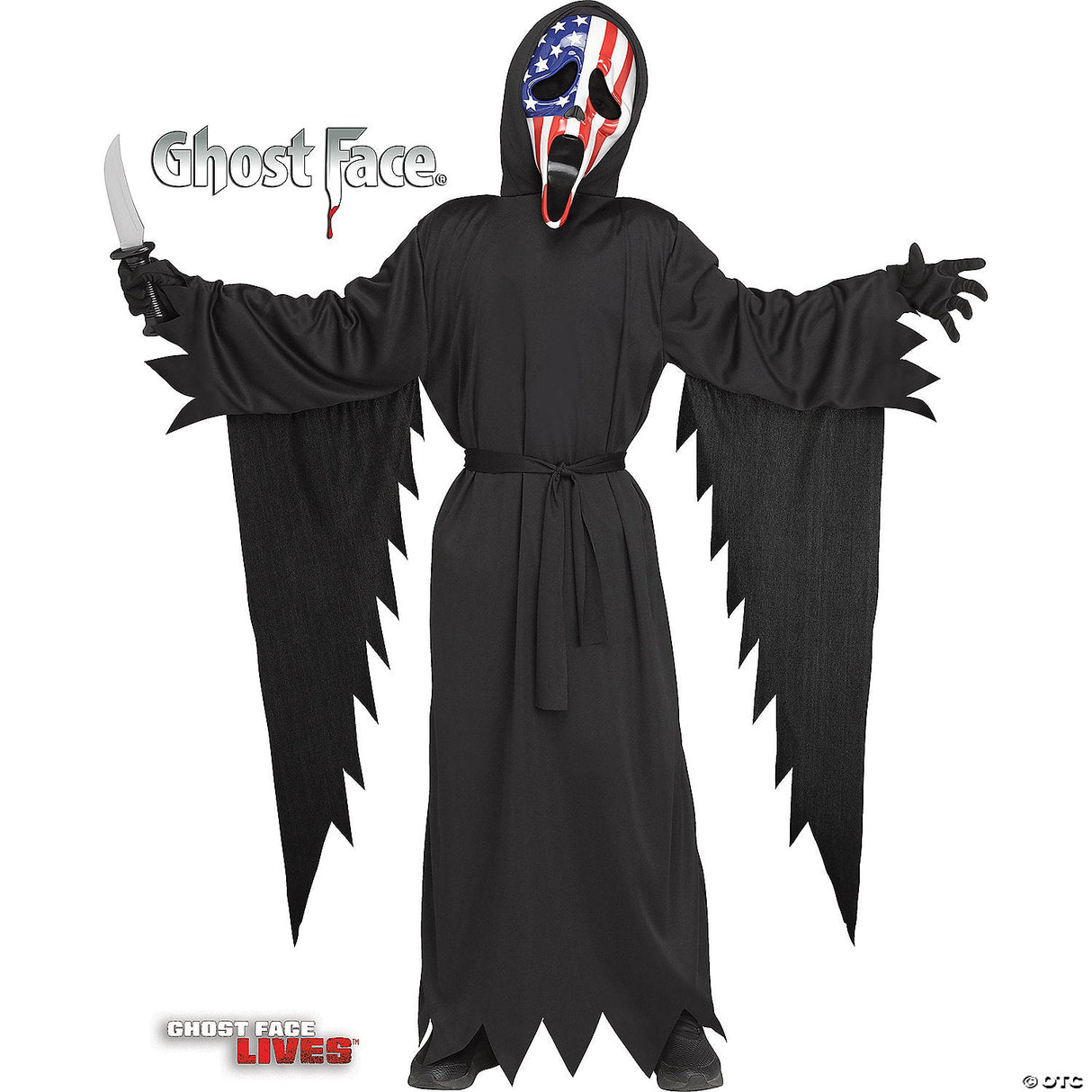CHILD GHOST FACE PATRIOTIC MD - Halloween Costume Cosplay & Party Outfit For Kid