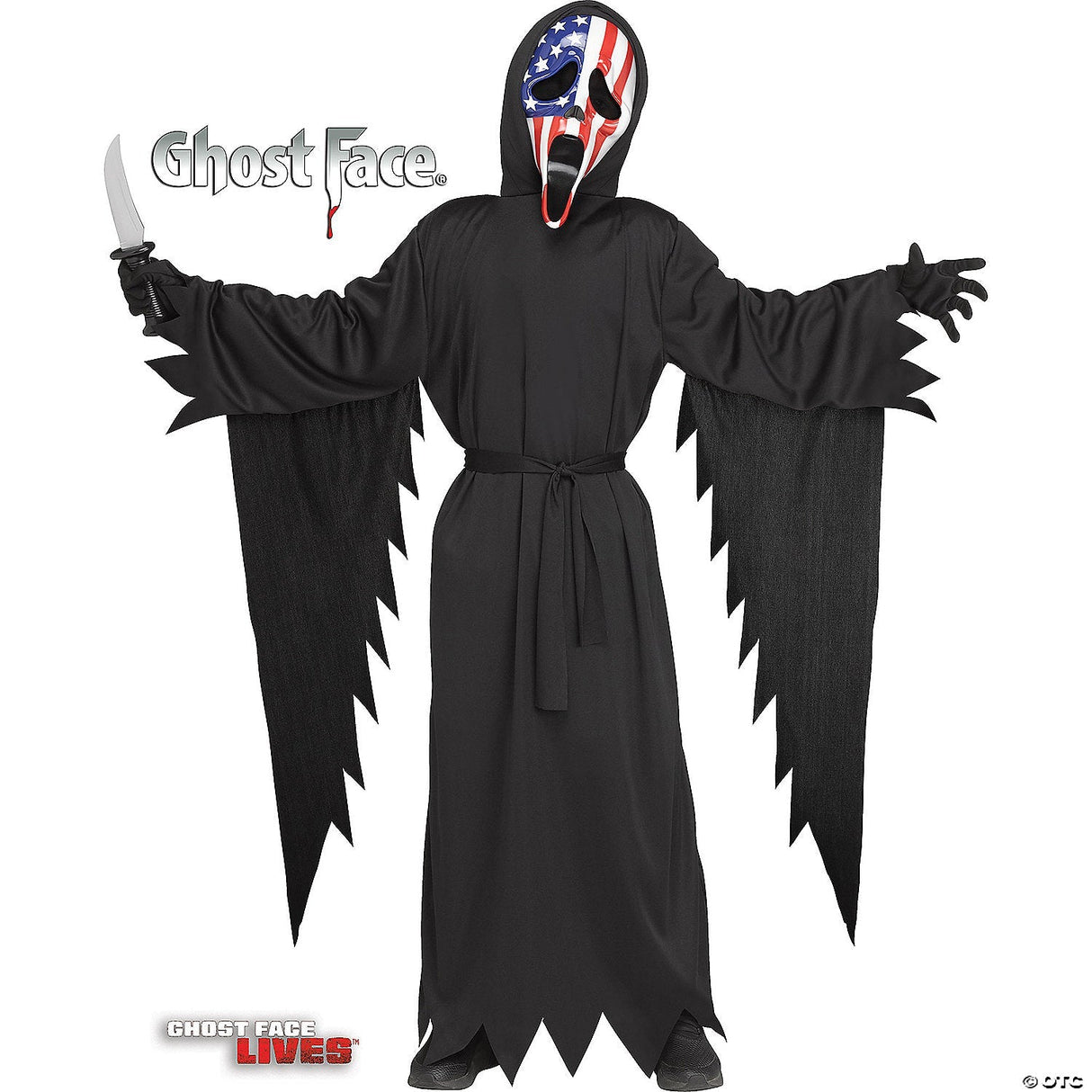 CHILD GHOST FACE PATRIOTIC MD - Halloween Costume Cosplay & Party Outfit For Kid