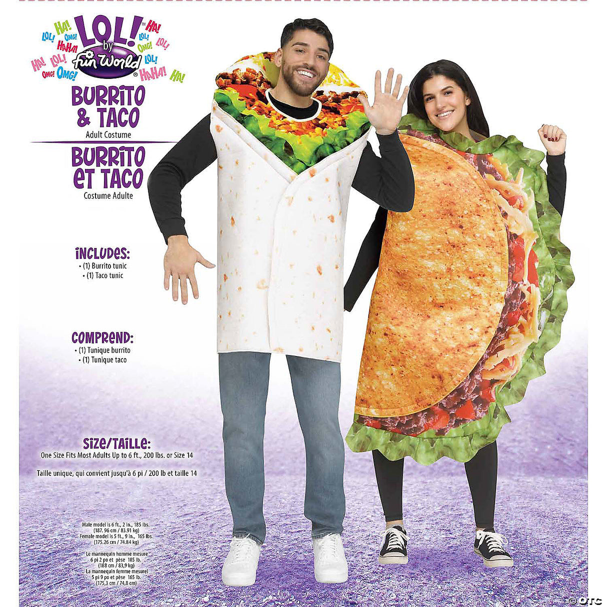 Adlt Burrito & Taco Costume