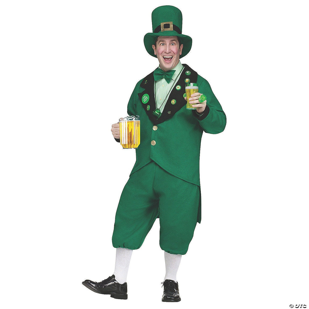 Mens’ St. Pat’s Leprechaun Costume - Adult Halloween Costume Accessory Party Dre