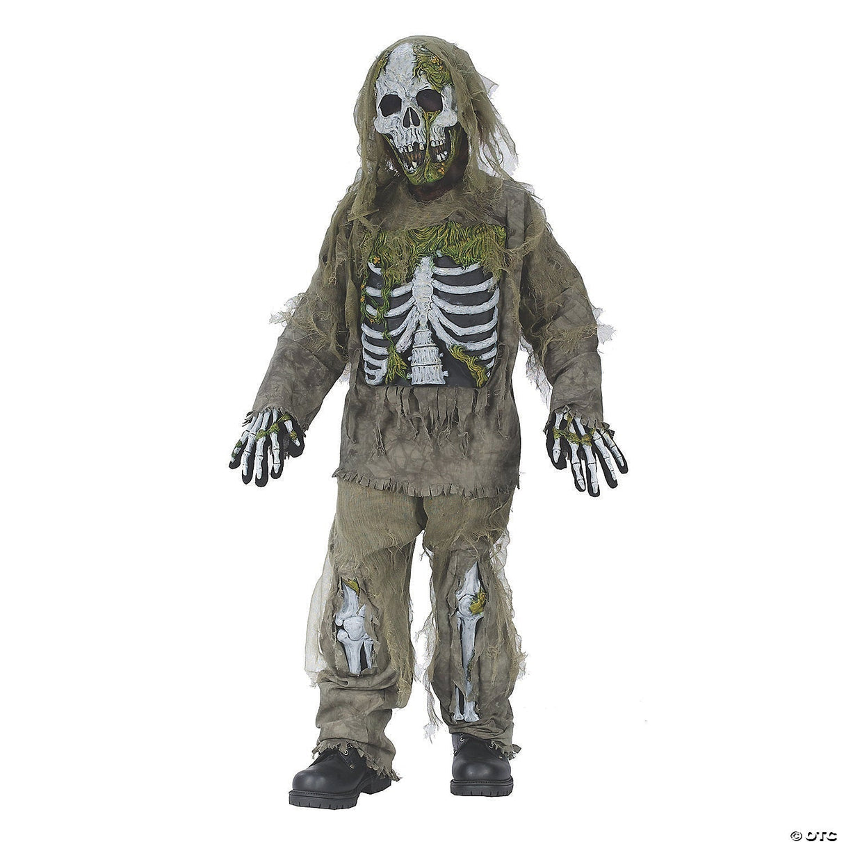 SKELETON ZOMBIE CHILD MEDIUM - Halloween Costume Cosplay & Party Outfit For Kids