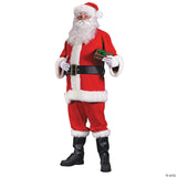 Adult Economy Santa Suit Costume – Classic Red Christmas Holiday Party Outfit