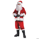 Men's Rich Velvet Santa Suit Costume - Large - Adult Halloween Costume Accessory