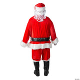 Men's Plus Size Complete Velour Santa Suit Costume