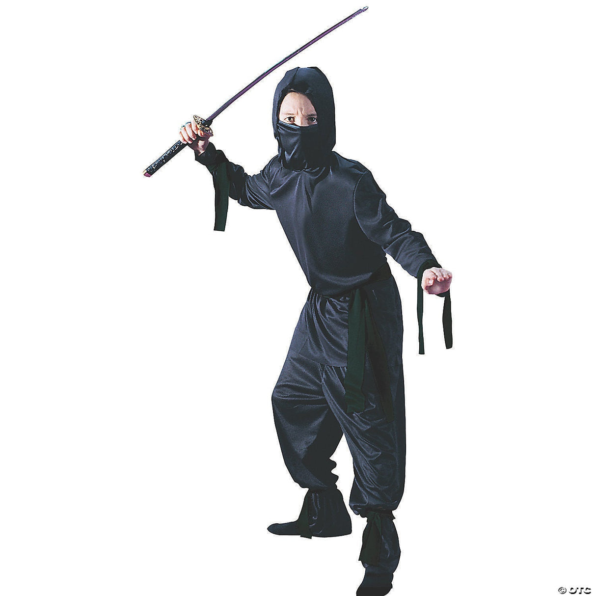 BLACK NINJA CHILD MEDIUM - Halloween Costume Cosplay & Party Outfit For Kids