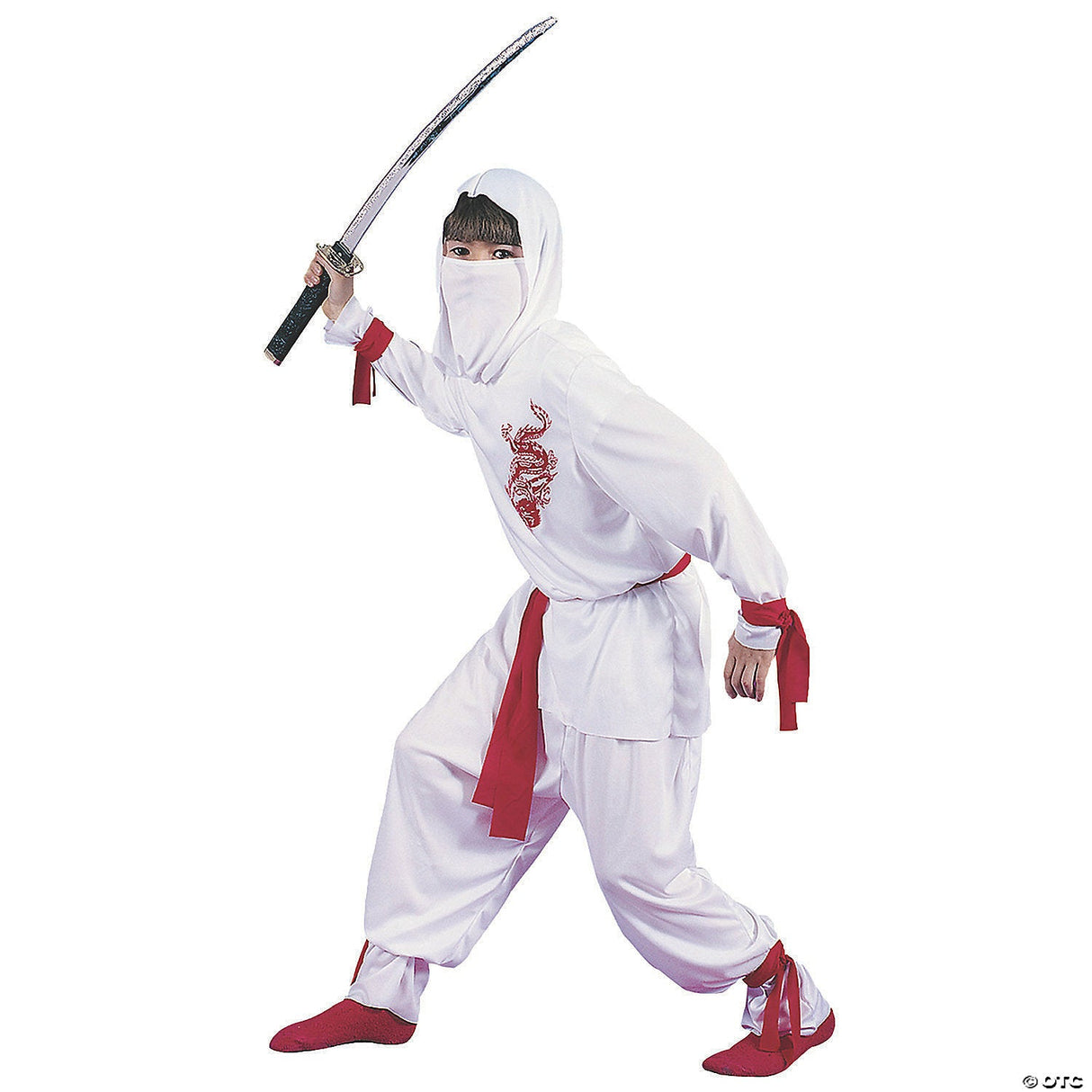 WHITE NINJA DLX CHILD SML - Halloween Costume Cosplay & Party Outfit For Kids