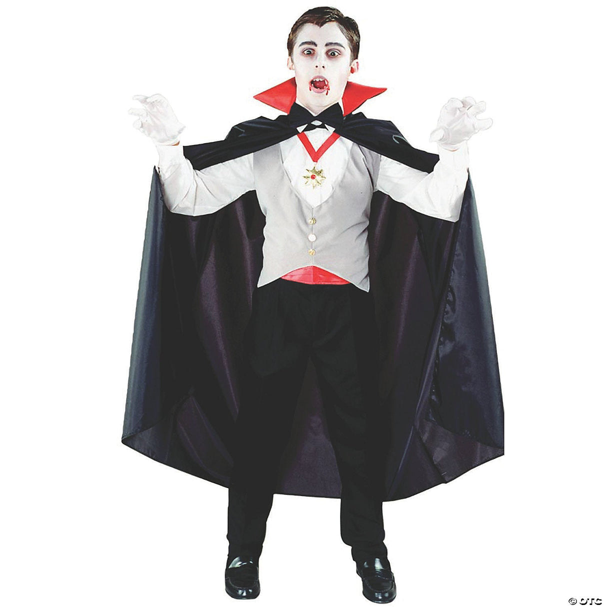 Boy's Classic Vampire Costume - Halloween Costume Outfit Dress Up Party