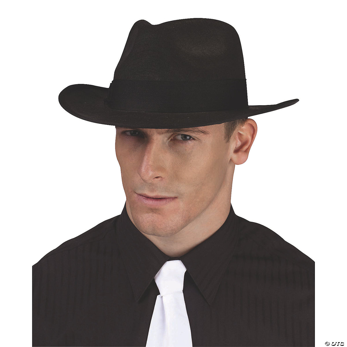 Black Fedora W/black Ribbon