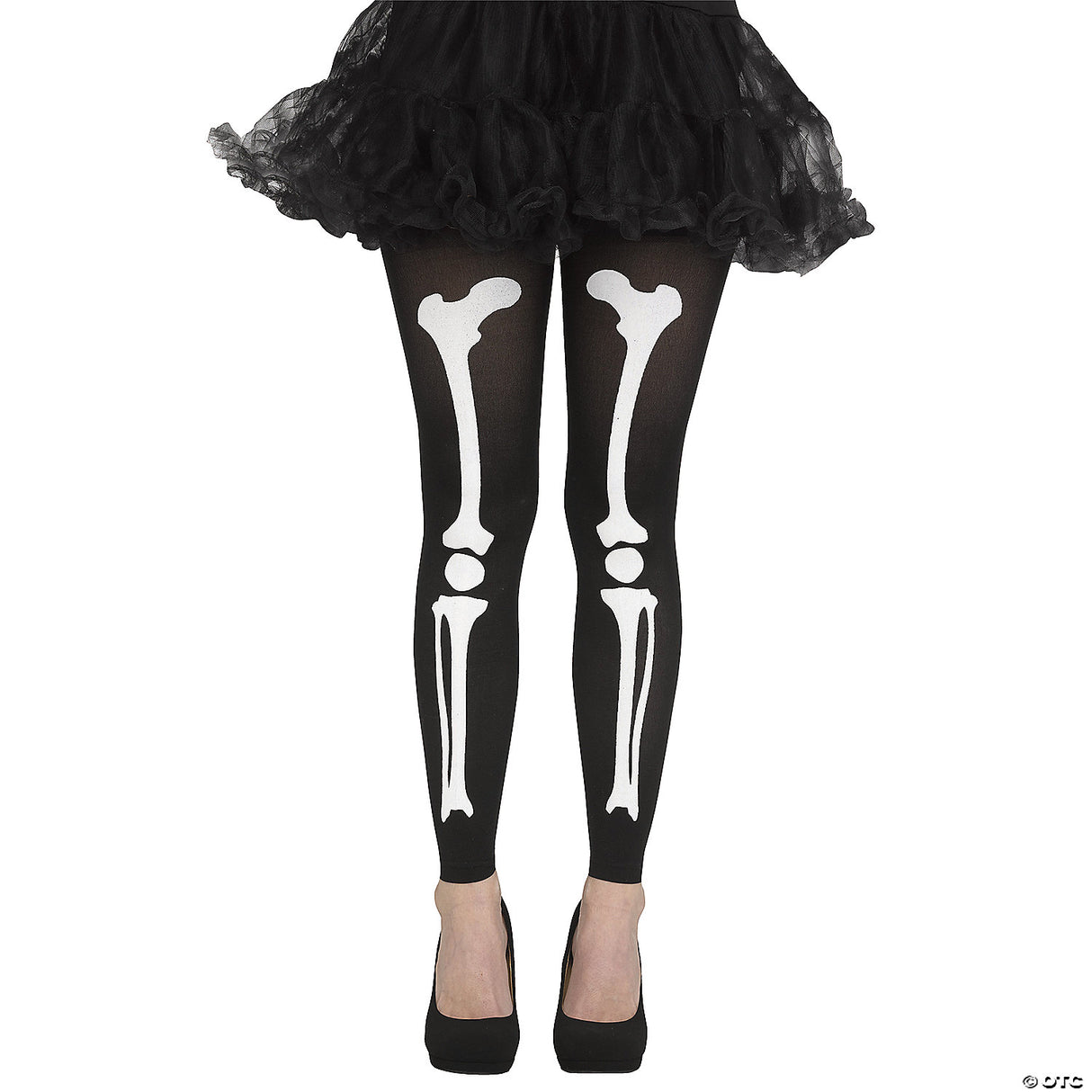 TIGHTS FOOTLESS WHITE BONES