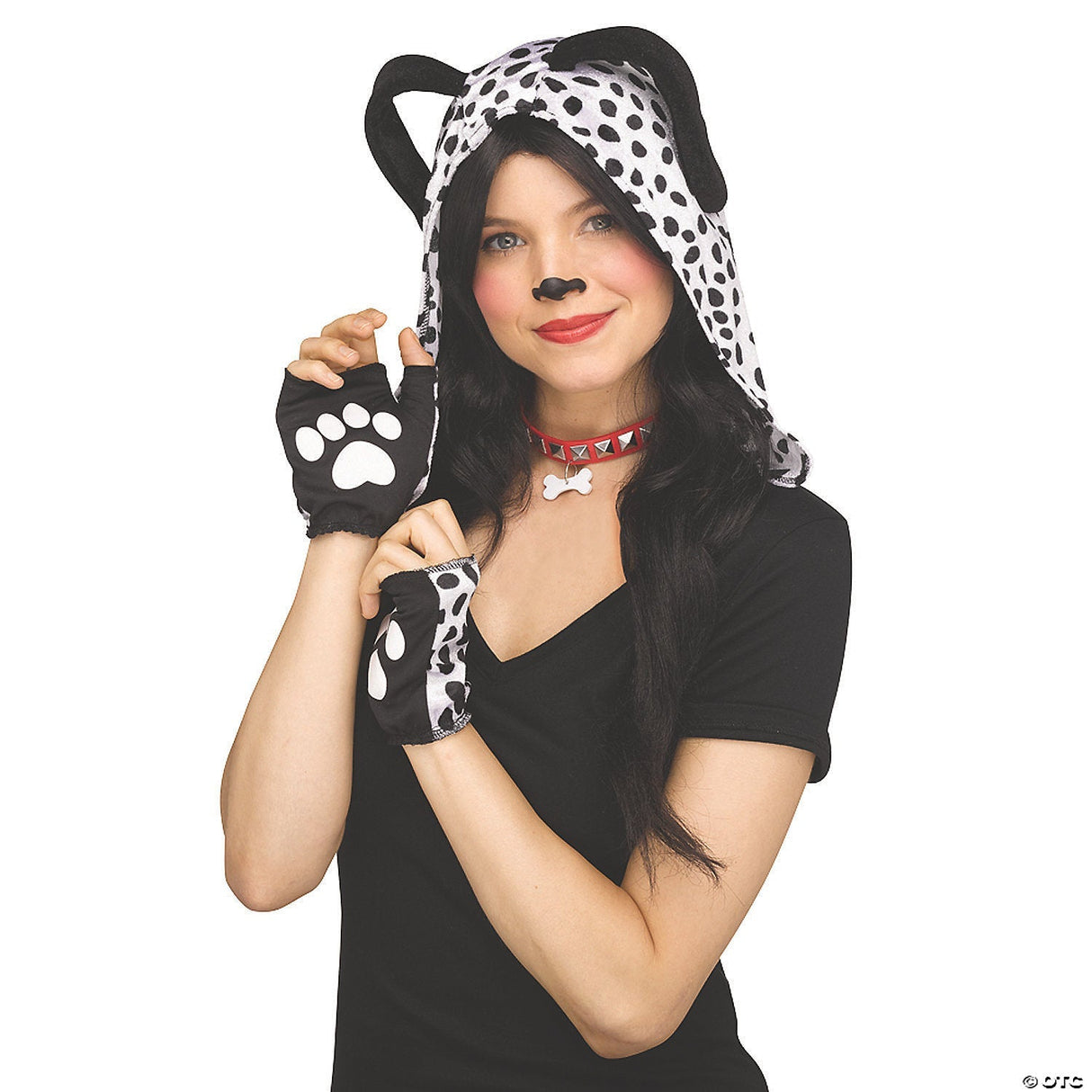 Adults Spotted Sweetie Dalmatian Instant Kit – Halloween Costume Accessory Set