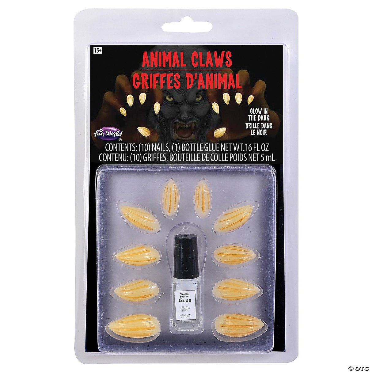 Animal Claws Glow-in-the-dark Claws Kit