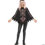 Poncho Shimmer Skeleton Child - Kids Halloween Costume Cosplay & Party Outfit