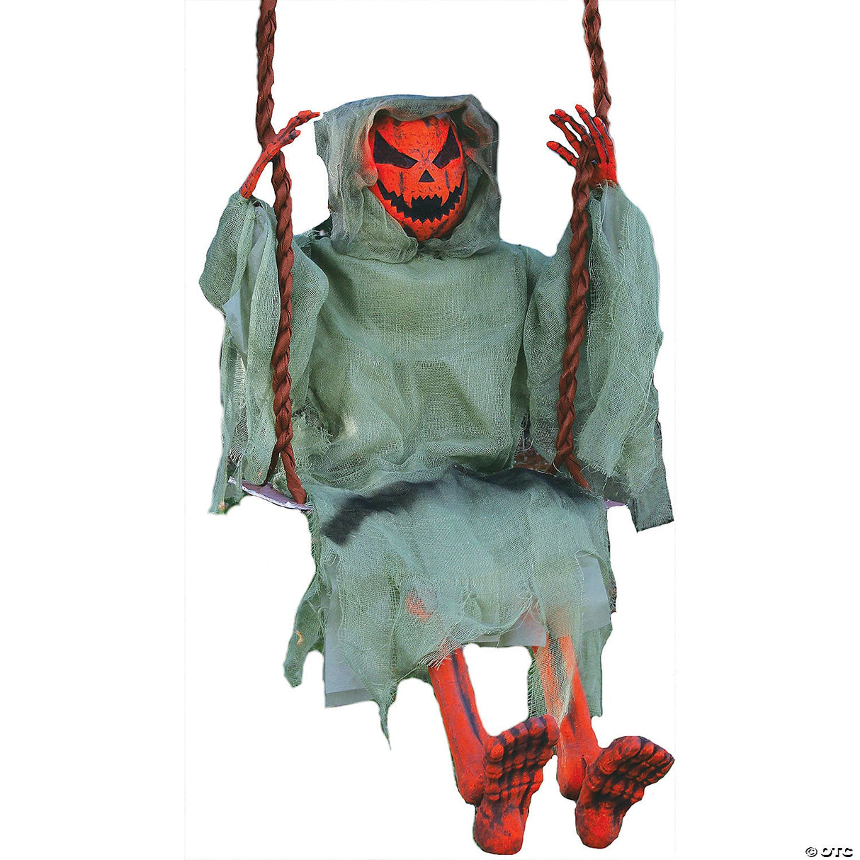 Dead Pumpkin On Swing Prop