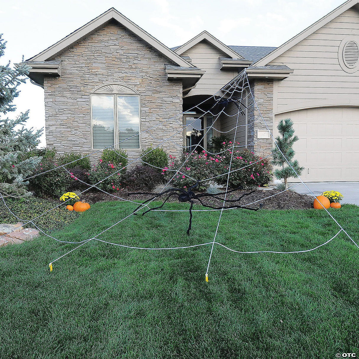 24' Spider Yard Web Light-up 210 Led