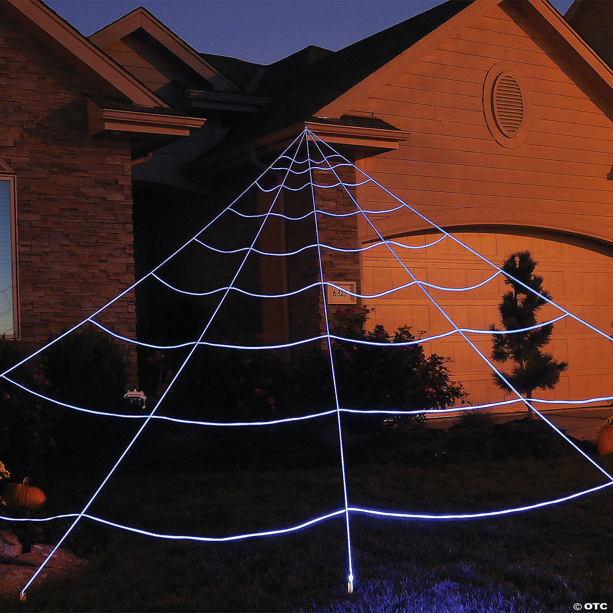 24' Spider Yard Web Light-up 210 Led