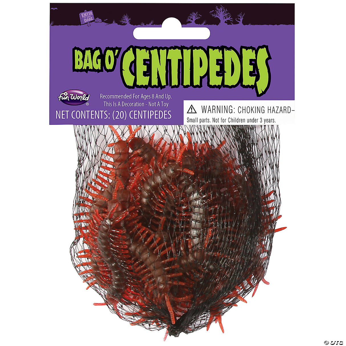 Bag Of Centipedes Decoration - 20 Pc.