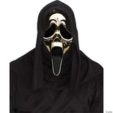 Adults Ghost Face® Golden Metallic Mask - Halloween Mask Horror Costume Accessor