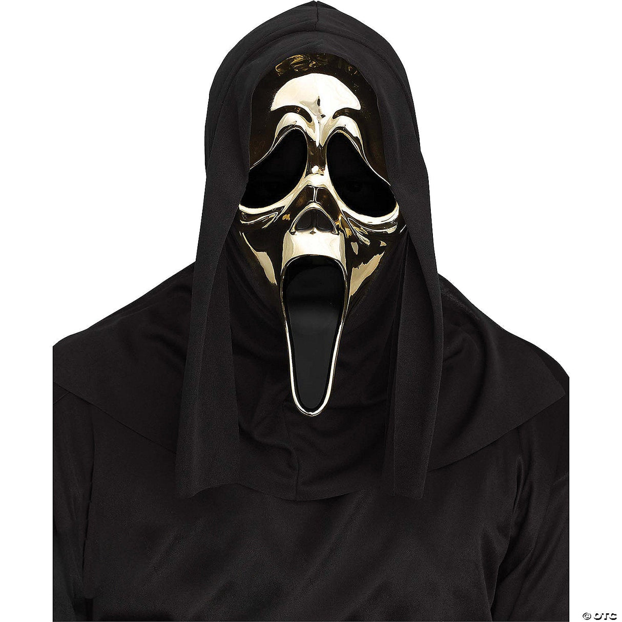 Adults Ghost Face® Golden Metallic Mask - Halloween Mask Horror Costume Accessor
