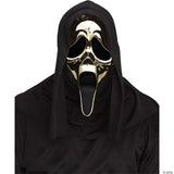 Adults Ghost Face® Golden Metallic Mask - Halloween Mask Horror Costume Accessor