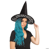 Adults Black Witch Hat With Spirit Board Print