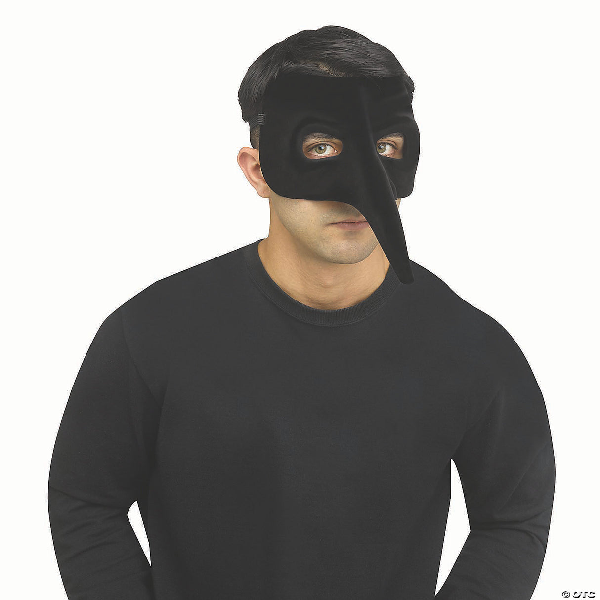 Velvet Venetian Raven Mask - Halloween Mask Costume Accessory Party Cosplay
