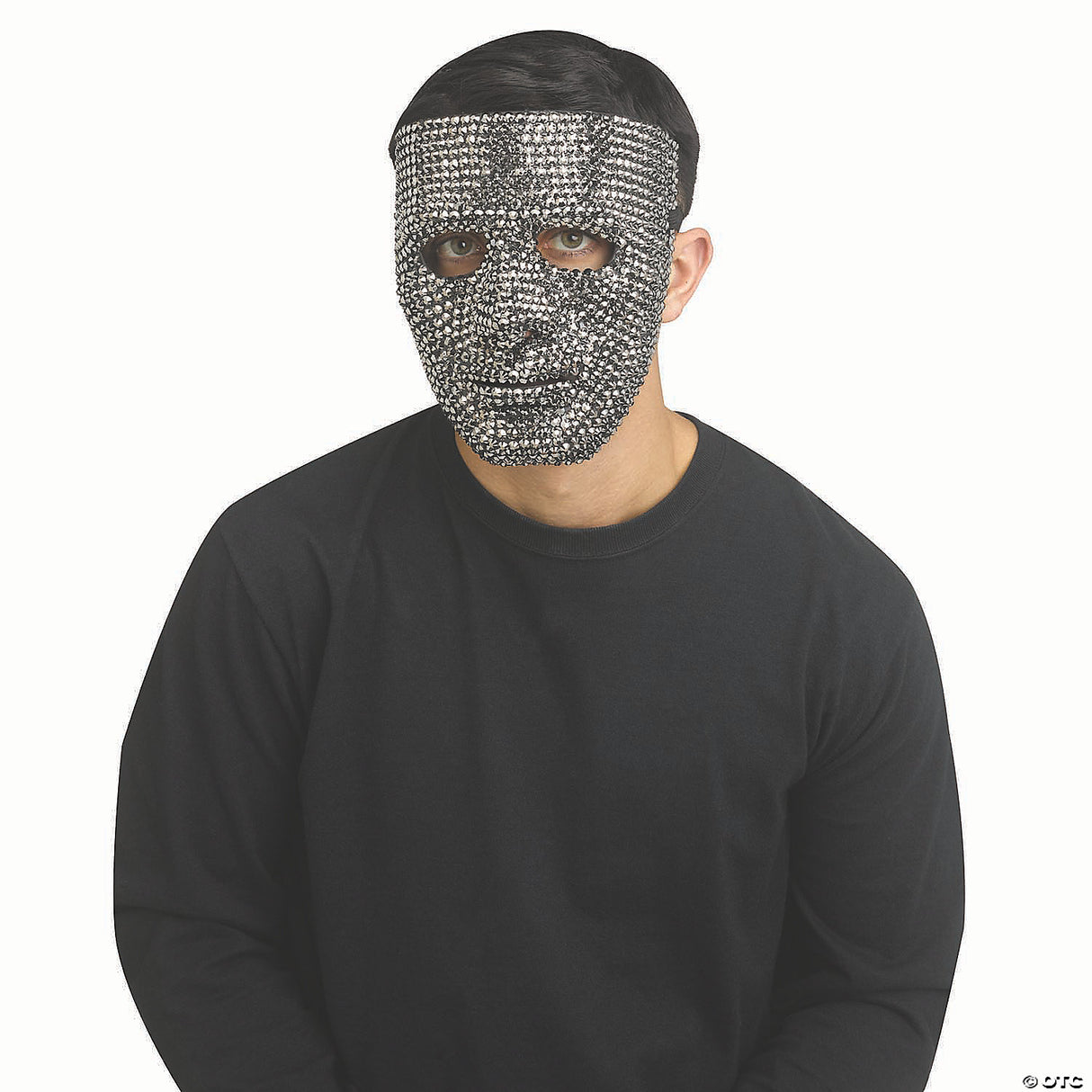 Silver Bling Blank Mask - Halloween Mask Costume Accessory Party Cosplay