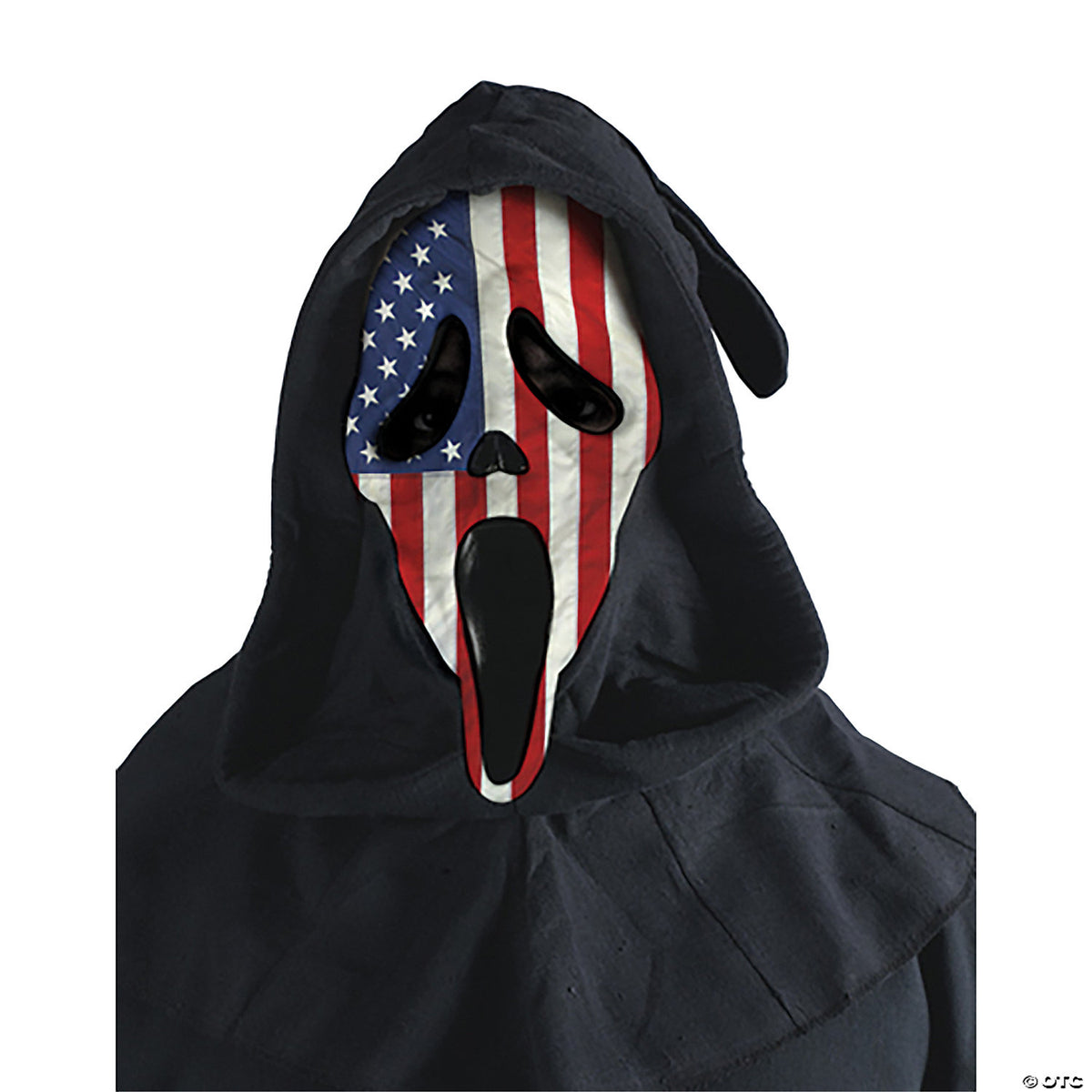 Usa Flag Ghost Face Mask - Scary Halloween Mask Horror Costume Accessory
