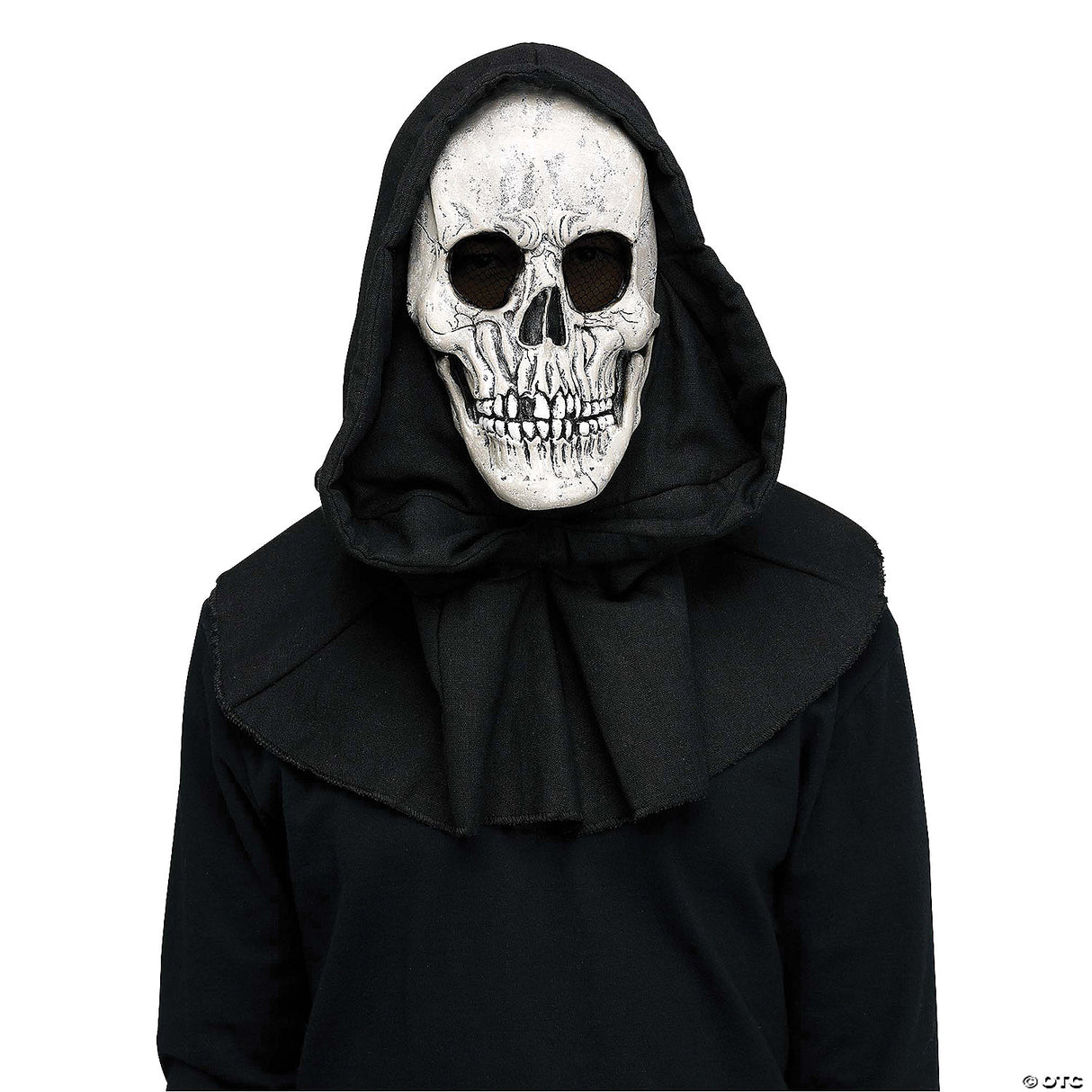 Adults Reaper Horror Mask With Black Shroud